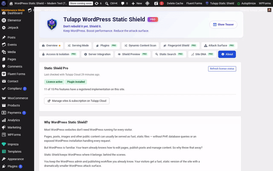 About tab