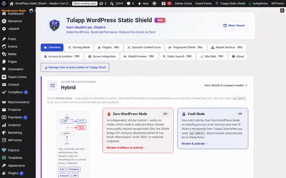 Overview tab (static preview)