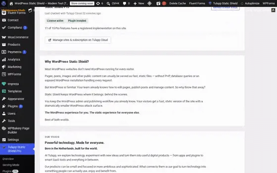 About tab (static preview)
