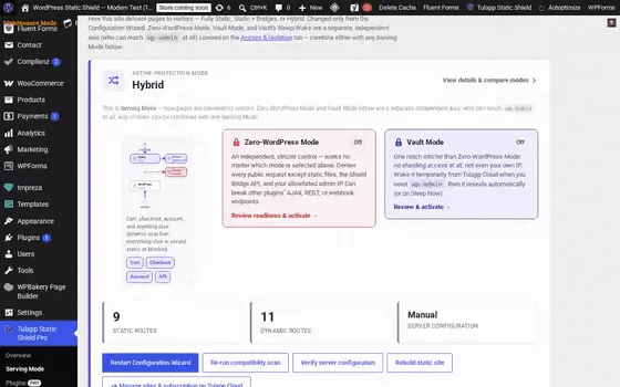 Serving Mode tab (static preview)